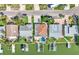 Aerial view of homes with docks and pools along the canal at 241 176Th Terrace E Dr, Redington Shores, FL 33708