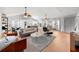 Spacious living room seamlessly connects to the kitchen, creating an ideal space for entertaining at 3315 W Hawthorne Rd, Tampa, FL 33611