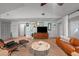 Stylish living room boasts modern decor, neutral colors, and eye catching accents at 3315 W Hawthorne Rd, Tampa, FL 33611