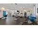 Bright fitness center features modern equipment and ceiling fans at 4953 Bacopa S Ln # 205, St Petersburg, FL 33715