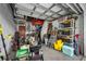 Spacious garage with ample storage space and organization at 538 Bamboo Ln, Clearwater, FL 33764