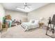 Bedroom with carpeted floors and bright neutral walls at 5931 Cherry Oak Dr, Valrico, FL 33596