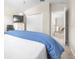 Bedroom boasts carpet floors, a ceiling fan, a closet, and access to the hallway at 5931 Cherry Oak Dr, Valrico, FL 33596