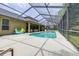 A screened-in pool area featuring a pool, and outdoor seating perfect for entertaining or relaxing at 5931 Cherry Oak Dr, Valrico, FL 33596