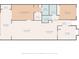 Detailed floor plan provides layout of living room, dining area, bedrooms, bathrooms, and sunroom at 8320 High Point Cir # 5, Port Richey, FL 34668