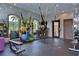 Well-equipped gym featuring modern exercise machines, free weights, and mirrored walls at 8433 Alberata Vista Dr, Tampa, FL 33647