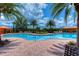 Beautiful pool area features an inviting pool with surrounding lounge chairs for relaxation at 8433 Alberata Vista Dr, Tampa, FL 33647
