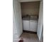Convenient laundry closet with a side by side washer and dryer at 8814 Walnut Gable Ct, Riverview, FL 33578