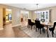 Open concept dining room offering seamless transitions to other living spaces at 9615 Raiden Ln, Riverview, FL 33569