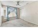 Bare bedroom featuring carpeted floors, a ceiling fan, and a window at 10208 Evening Trail Dr, Riverview, FL 33569
