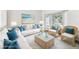 Cozy living room with beach decor, comfortable seating, and natural light at 10208 Evening Trail Dr, Riverview, FL 33569