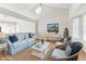 Comfortable living room offering lots of natural light and stylish decor at 10208 Evening Trail Dr, Riverview, FL 33569
