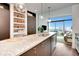 Modern kitchen with island and stainless steel appliances at 111 N 12Th St # 1805, Tampa, FL 33602