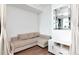Cozy living area with hardwood floors, a sofa, and cabinet at 111 N 12Th St # 1805, Tampa, FL 33602