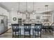 Modern kitchen with stainless steel appliances and a black countertops at 13019 Wildflower Meadow Dr, Riverview, FL 33579
