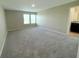 Spacious bedroom with neutral walls, carpet, and two windows that let in natural light at 13118 Zolo Springs Cir, Riverview, FL 33579