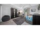 Bedroom featuring a day bed, ceiling fan, wardrobe and neutral walls at 1641 Jeffords St, Clearwater, FL 33756