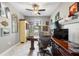 Cozy home office featuring built-in shelving and a large desk for a productive workspace at 16898 Balance Cv, Land O Lakes, FL 34638