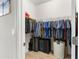 Well-organized walk-in closet with shelving and hanging space for efficient storage at 16898 Balance Cv, Land O Lakes, FL 34638
