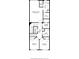 Detailed third floor plan showing the primary bedroom, two bathrooms, laundry, and two additional bedrooms at 204 Haven Beach Ct, Indian Rocks Beach, FL 33785
