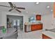 Eat-in kitchen includes updated stainless steel appliances, tile floors and lots of storage at 215 Claire Dr, Seffner, FL 33584