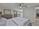 Spacious main bedroom with an attached bathroom and closet at 215 Claire Dr, Seffner, FL 33584