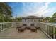 Outdoor deck space, perfect for entertaining and relaxing with a view of the surrounding greenery at 2412 Burlington N Ave, St Petersburg, FL 33713
