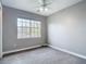 Neutral bedroom with gray carpet, a ceiling fan, and a bright window at 3111 W De Leon St # 2, Tampa, FL 33609