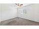 Bedroom featuring neutral walls, carpeted floors, a ceiling fan, and a window at 3209 Meta Ct, Largo, FL 33771