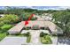 A bird's eye view of the property showcasing its well-maintained landscaping and prime location at 3504 Wedge Way, New Port Richey, FL 34655