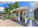 Outdoor entertaining area with bar, counter, and stools overlooking the water at 4492 Kingston Dr, Hernando Beach, FL 34607