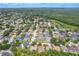 Aerial view of the home with a pool, situated near a conservation area in a vibrant suburban neighborhood at 4531 River Overlook Dr, Valrico, FL 33596