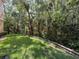 A lush green backyard with a line of trees bordering the back of the property at 5125 Palm Springs Blvd # 3108, Tampa, FL 33647