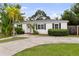 Charming single story home with white exterior, black shutters, and a well maintained lawn and inviting driveway at 549 39Th Ne Ave, St Petersburg, FL 33703