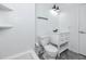 Bright and updated bathroom featuring subway tile, modern vanity, and shower at 944 San Carlos Ne Ct, St Petersburg, FL 33702