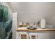 A charming bathroom featuring white cabinets and modern sink and stylish decorated at 111 29Th W St, Bradenton, FL 34205