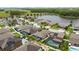 Lake community with many screened pools and well manicured lawns at 12026 Crestridge Loop, New Port Richey, FL 34655