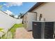 The backyard includes a shed, air conditioner, and white fence at 12026 Crestridge Loop, New Port Richey, FL 34655