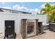 Backyard outdoor brick oven and barbecue smoker, perfect for hosting friends and Gathering in the sun at 12026 Crestridge Loop, New Port Richey, FL 34655