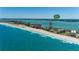 Aerial view showcasing the property's beachfront location with views of the Gulf at 1380 Gulf Blvd # 805, Clearwater, FL 33767