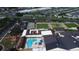 Aerial view of the community center showcasing the pool, tennis courts and recreation area at 1407 Brattleboro Cir, Sun City Center, FL 33573