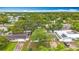 High-angle view of a neighborhood with houses and green trees at 1737 Prince Philip St, Clearwater, FL 33755