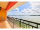 Balcony with lake views at 17817 Gulf Blvd # A, St Petersburg, FL 33708