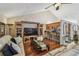 Bright, airy living area showcases a spacious layout with bar seating and comfortable seating areas at 1801 E Lake Rd # 20 G, Palm Harbor, FL 34685