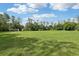 Large green soccer field with goals, perfect for outdoor sports and recreational activities at 27209 Firebush Dr, Wesley Chapel, FL 33544