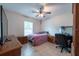 Bedroom with ceiling fan at 3509 King George Ln, Seffner, FL 33584