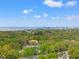 Stunning aerial view showcasing lush greenery, cityscape, and waterfront views under a clear blue sky at 4309 W Empedrado St, Tampa, FL 33629