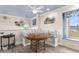 Cozy breakfast nook with built-in bench seating and waterfront views at 4523 Gulfstream Dr, Hernando Beach, FL 34607