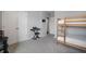 Neutral bedroom featuring carpet flooring and a bunk bed at 5214 Granite Dust Pl, Palmetto, FL 34221