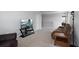 Spacious living room with a large screen television and neutral tones at 5214 Granite Dust Pl, Palmetto, FL 34221
